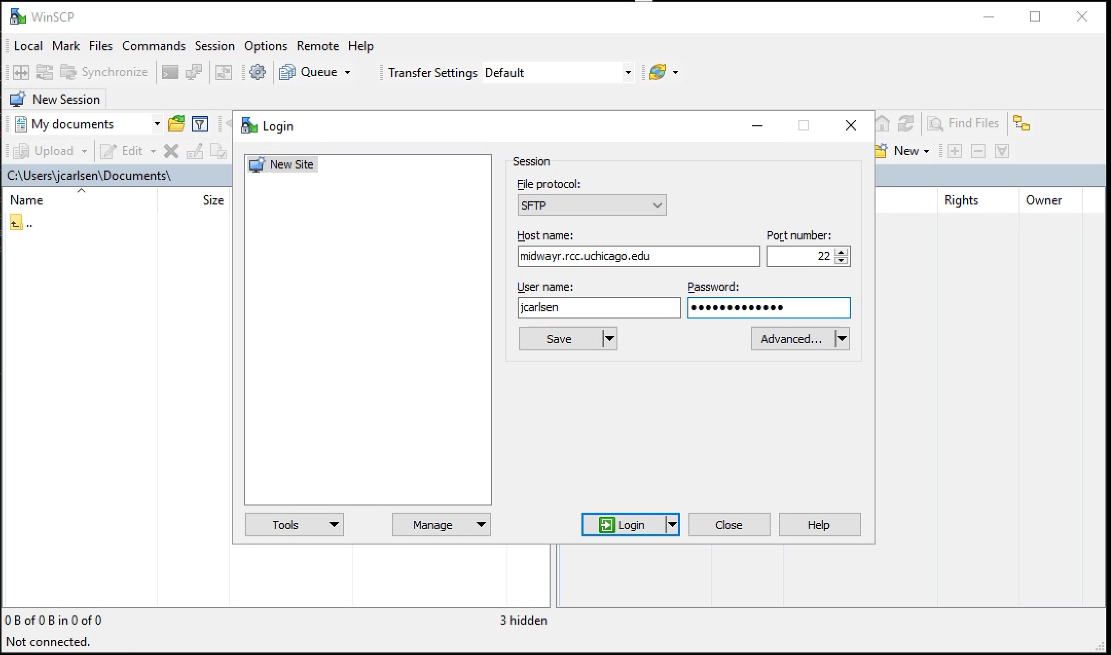 screenshot showing VMware Horizon data transfer